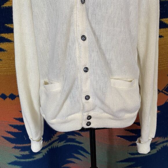 Vintage Lahmar 70’s Grandpa Cardigan Button Up Sweater. V Neck. Unisex. Medium. - Picture 2 of 13